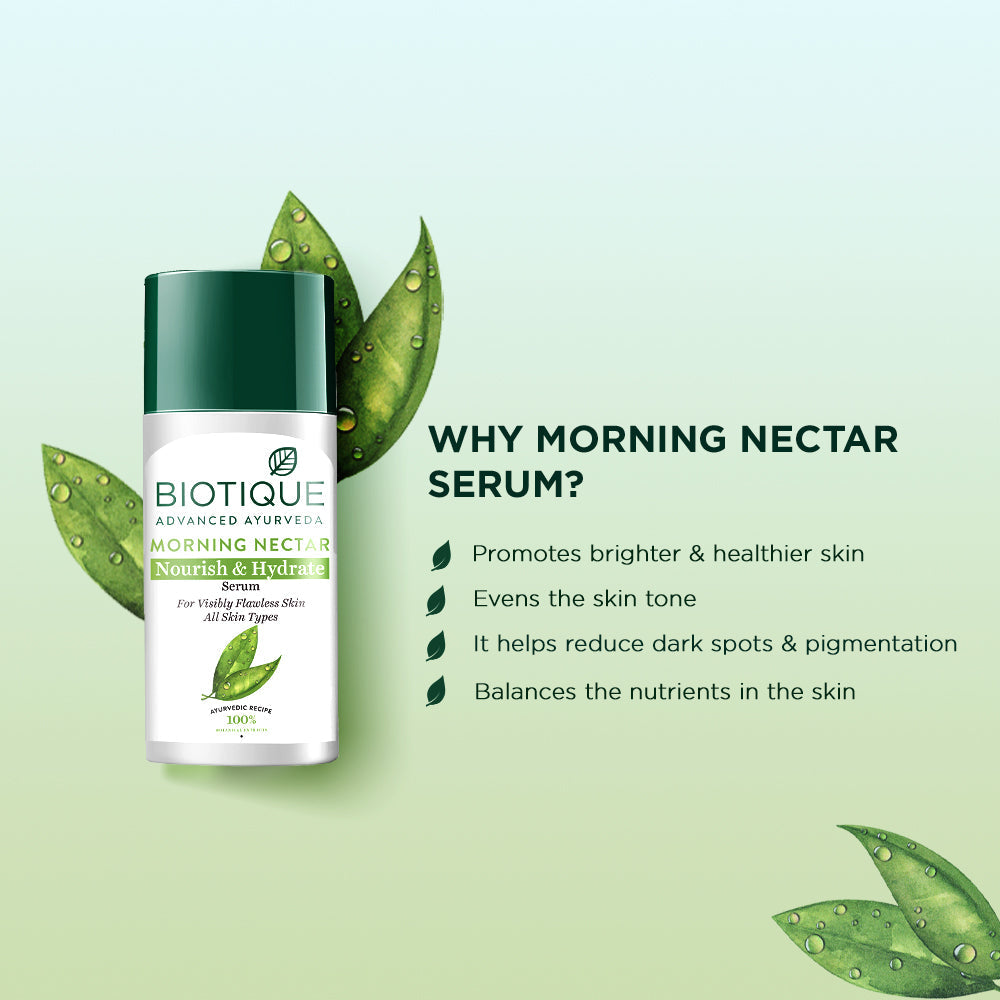 Biotique Morning Nectar Nourish & Hydrate Serum, 40ml - Image 4 - Buy from Indicrest