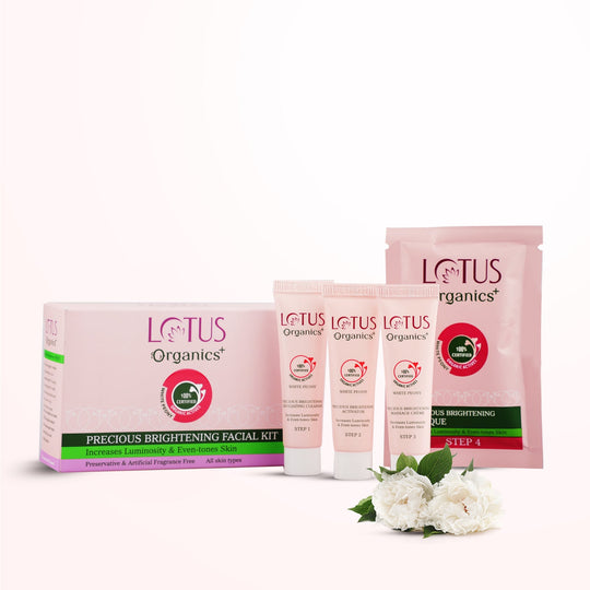 Lotus Herbals Precious Brightening Facial Kit, 4 X 47g