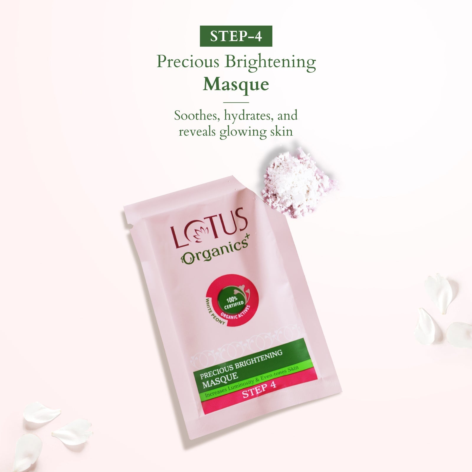 Lotus Herbals Precious Brightening Facial Kit, 4 X 47g