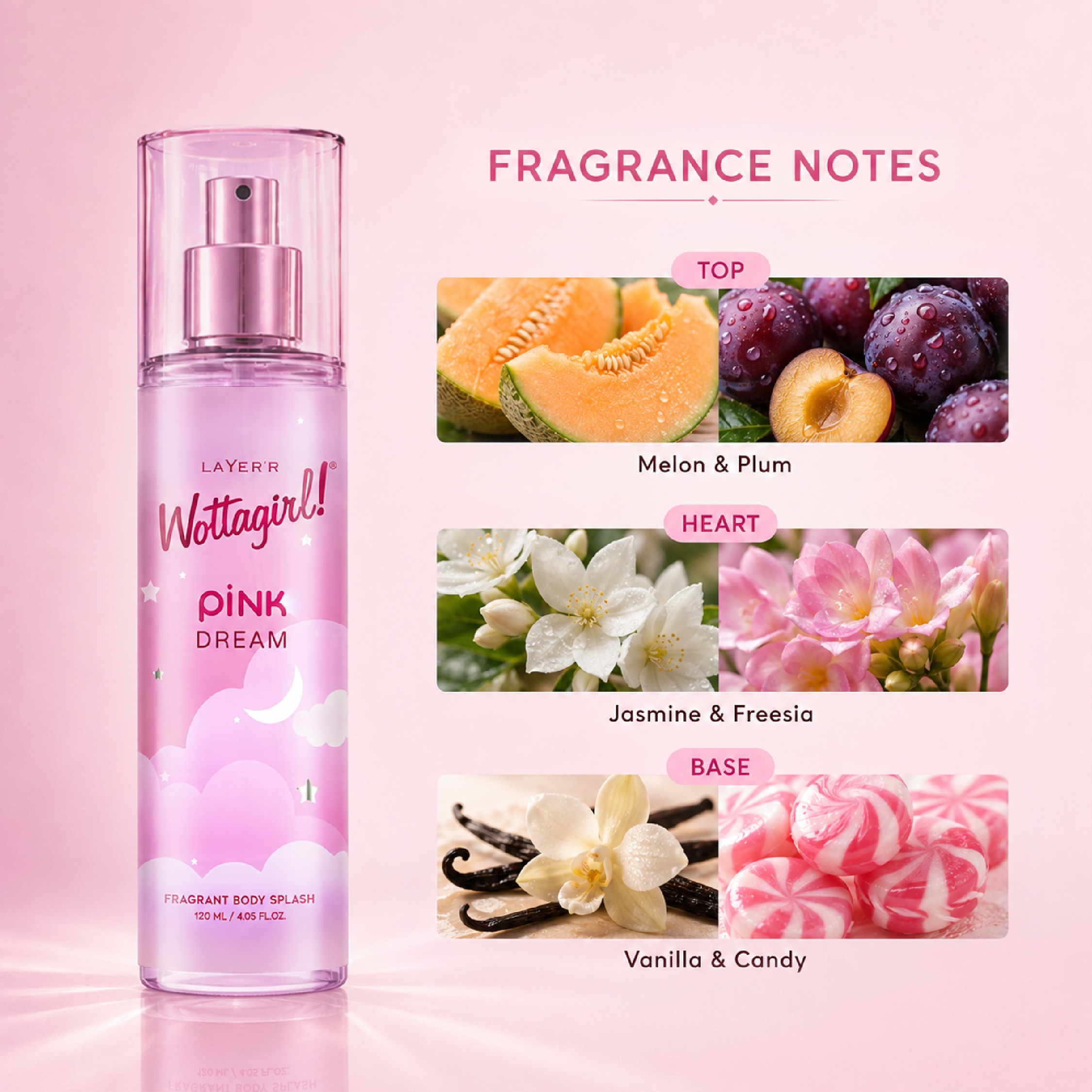 Wottagirl PINK DREAM - 120ml - Image 4 - Buy from Indicrest