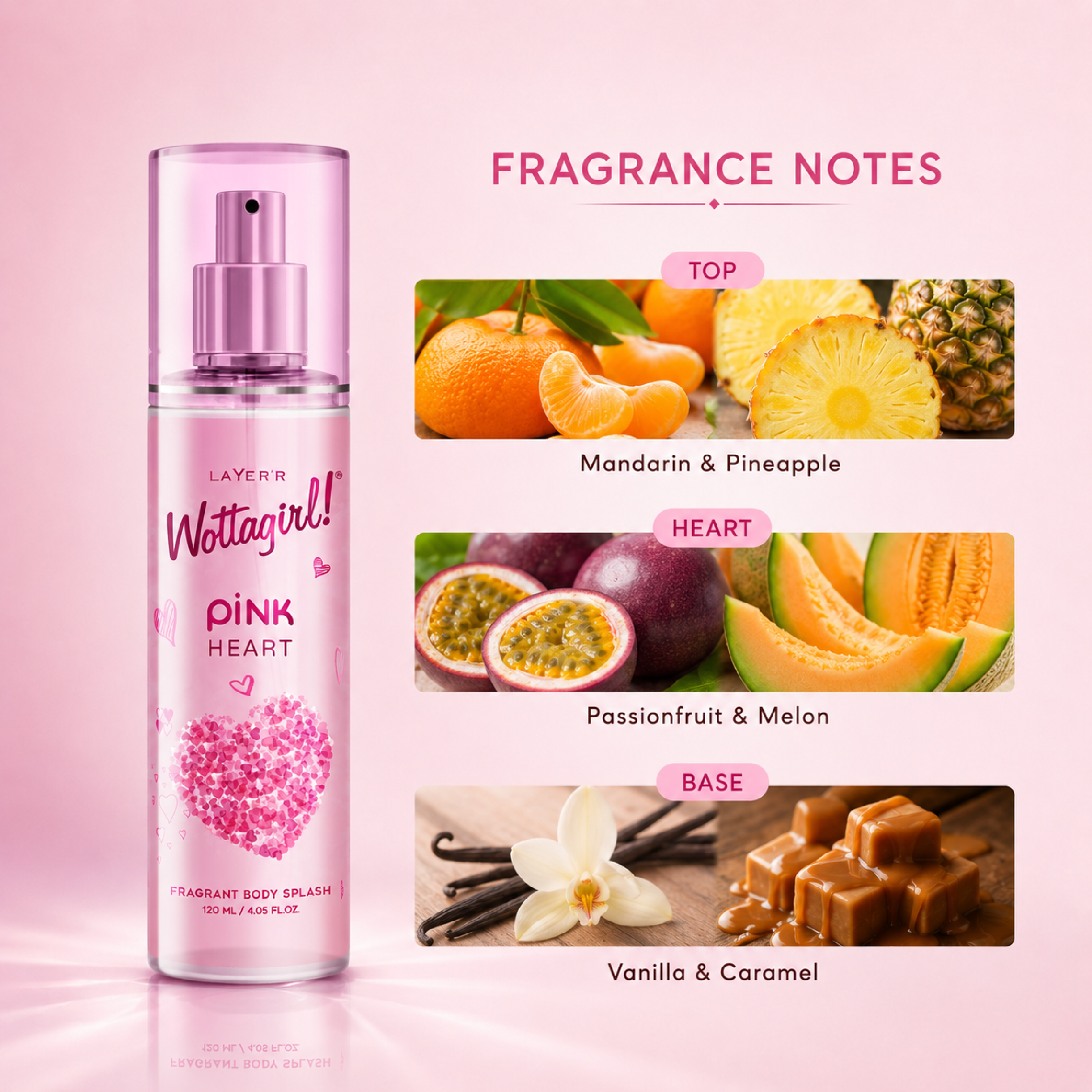 Wottagirl PINK HEART - 120ml - Image 3 - Buy from Indicrest