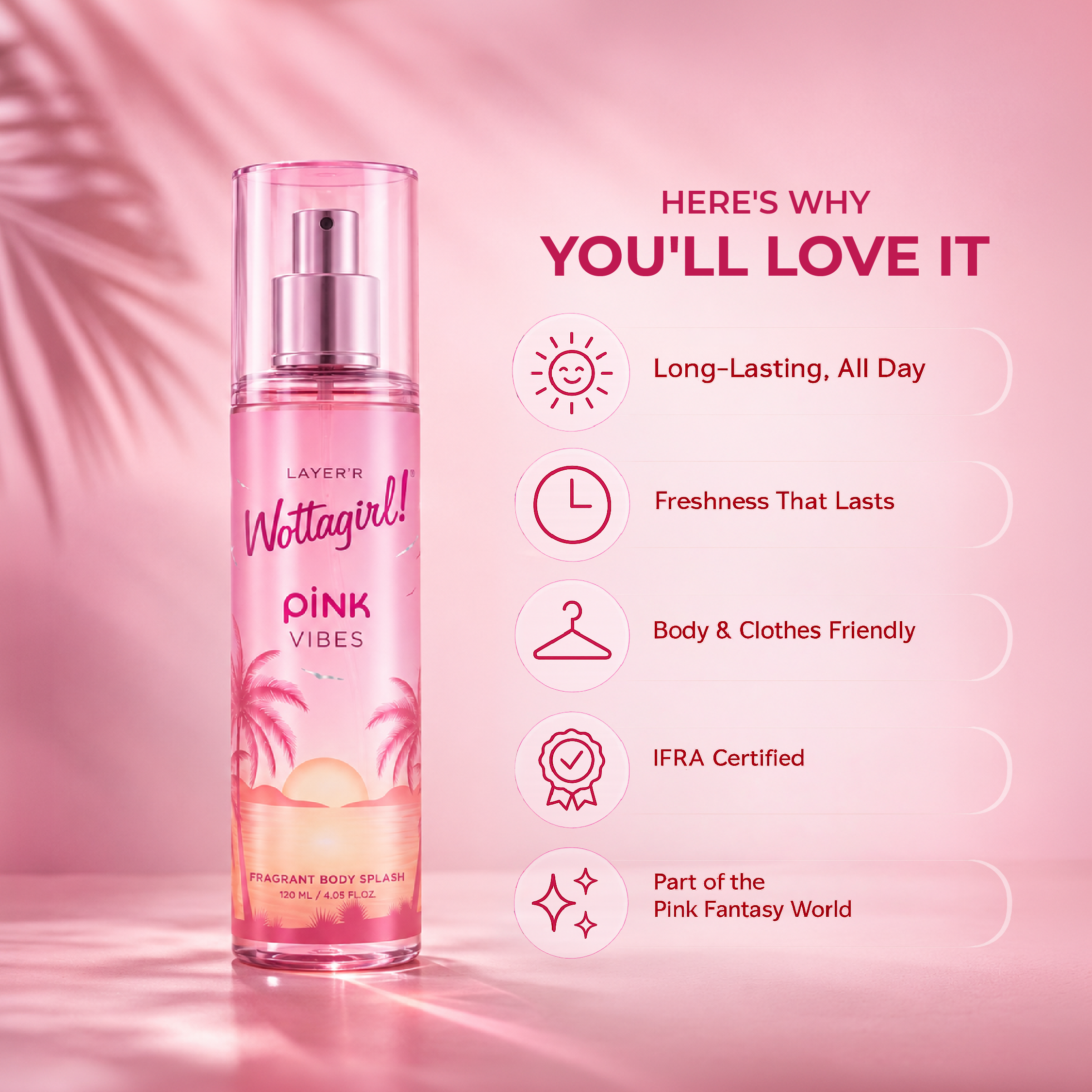 Wottagirl PINK VIBES - 120ml - Image 2 - Buy from Indicrest