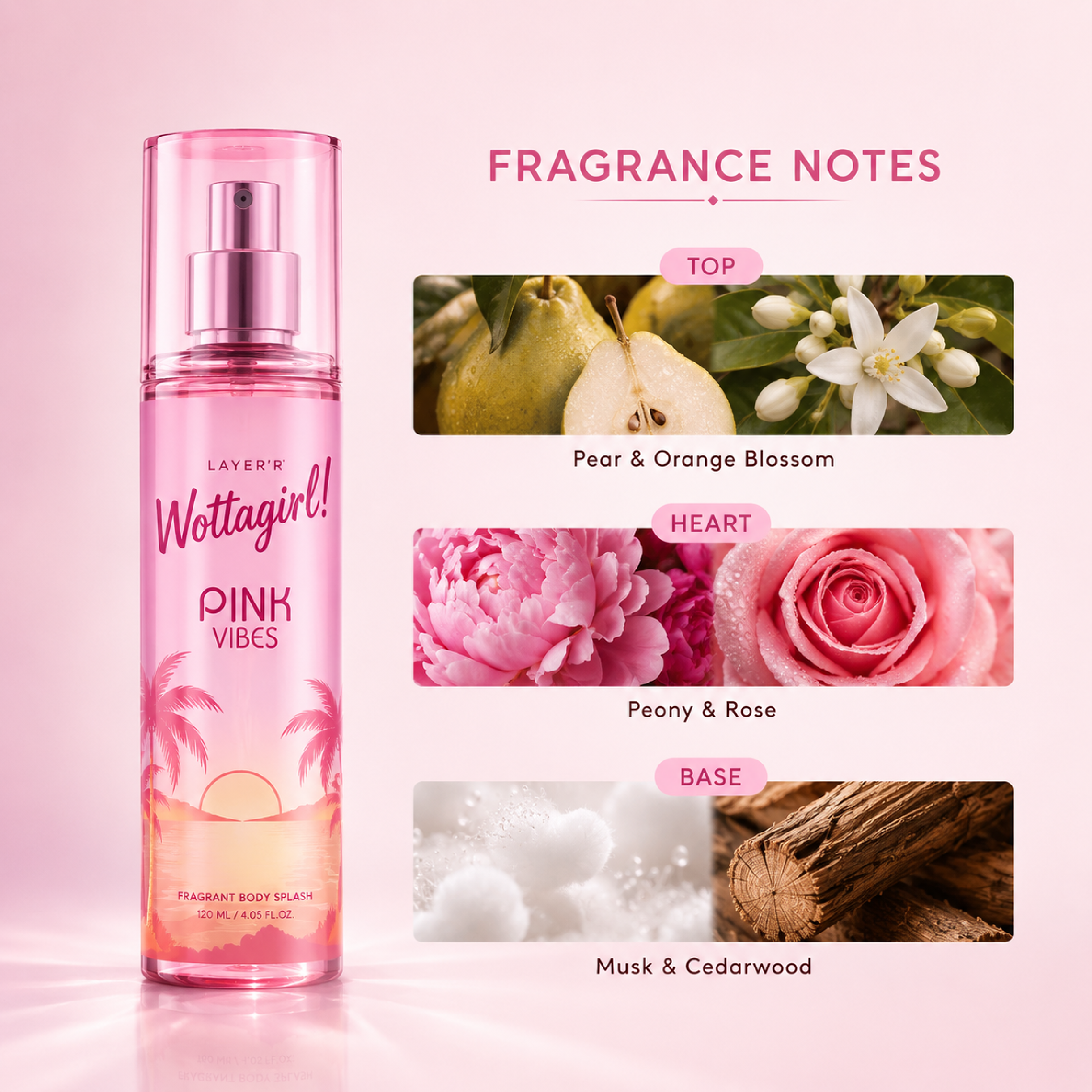 Wottagirl PINK VIBES - 120ml - Image 3 - Buy from Indicrest