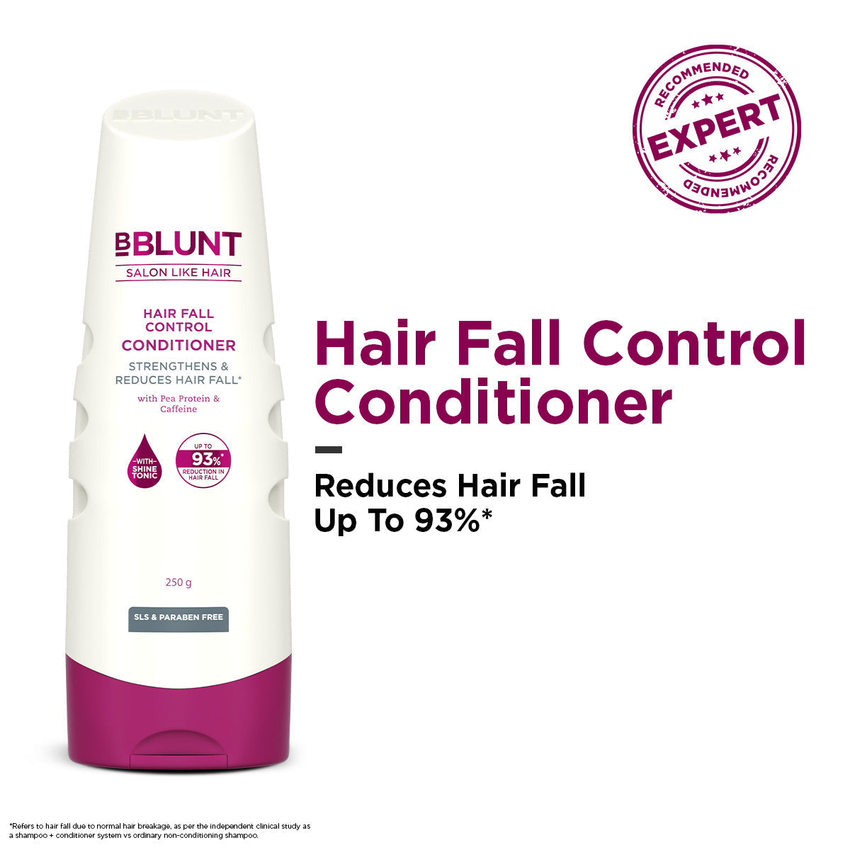 Bblunt Hair Fall Control Conditioner for Stronger Hair, Pack of 2 X 250g - Image 2 - Buy from Indicrest