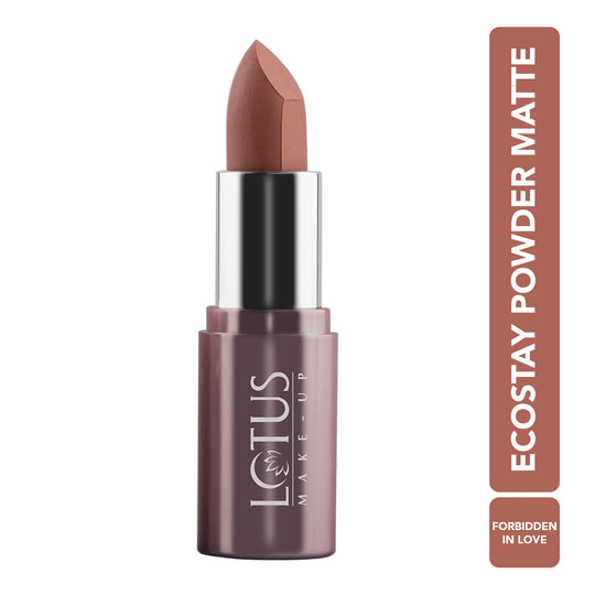 Lotus Herbals Ecostay Powder Matte Lipcolor, Forbidden in Love, 4.2g
