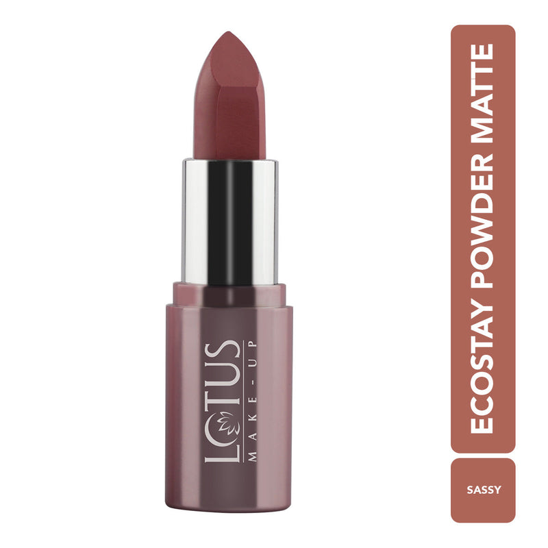 Lotus Herbals Ecostay Powder Matte Lipcolor, Sassy, 4.2g