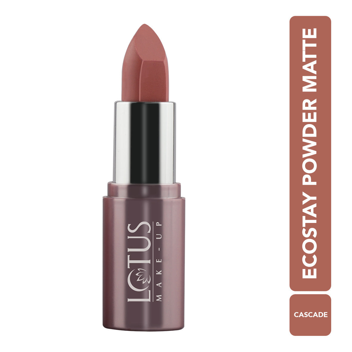 Lotus Herbals Ecostay Powder Matte Lipcolor, Cascade, 4.2g