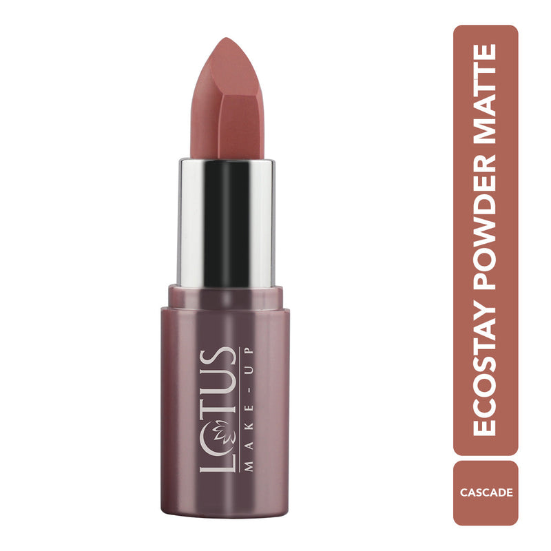 Lotus Herbals Ecostay Powder Matte Lipcolor, Cascade, 4.2g