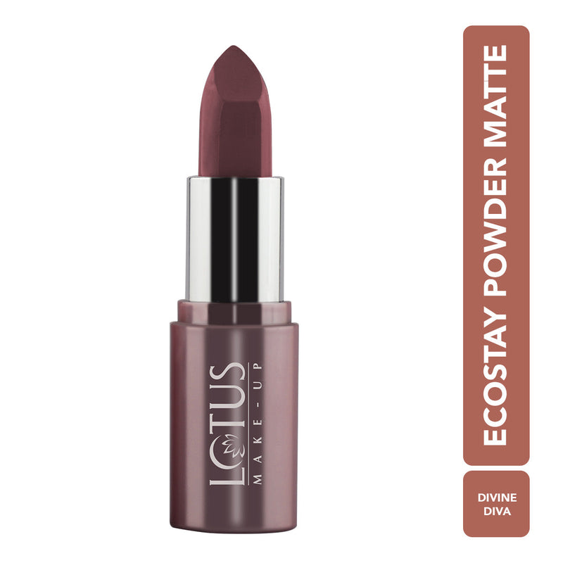 Lotus Herbals Ecostay Powder Matte Lipcolor, Divine Diva, 4.2g