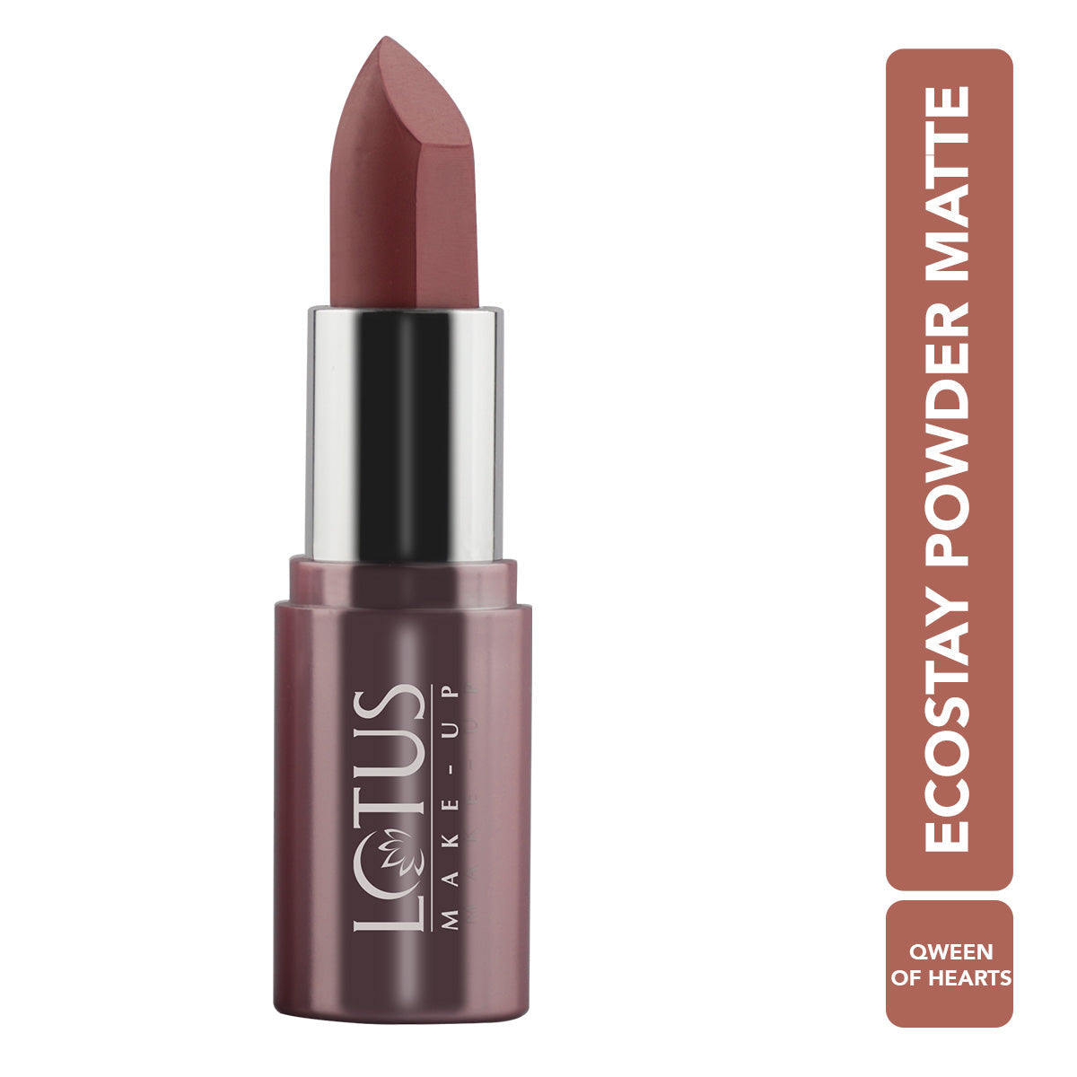 Lotus Herbals Ecostay Powder Matte Lipcolor, Qween Of Hearts, 4.2g