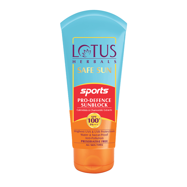 Lotus Herbals Safe Sun Sports Pro-Defence Sunblock SPF 100+ PA+++, 80g
