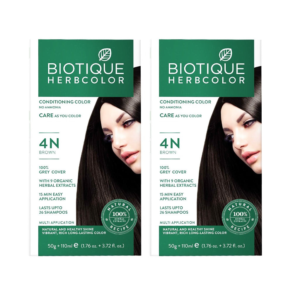 Biotique Herbcolor 4N Brown 50g +110ml (Pack of 3) - Image 8 - Buy from Indicrest