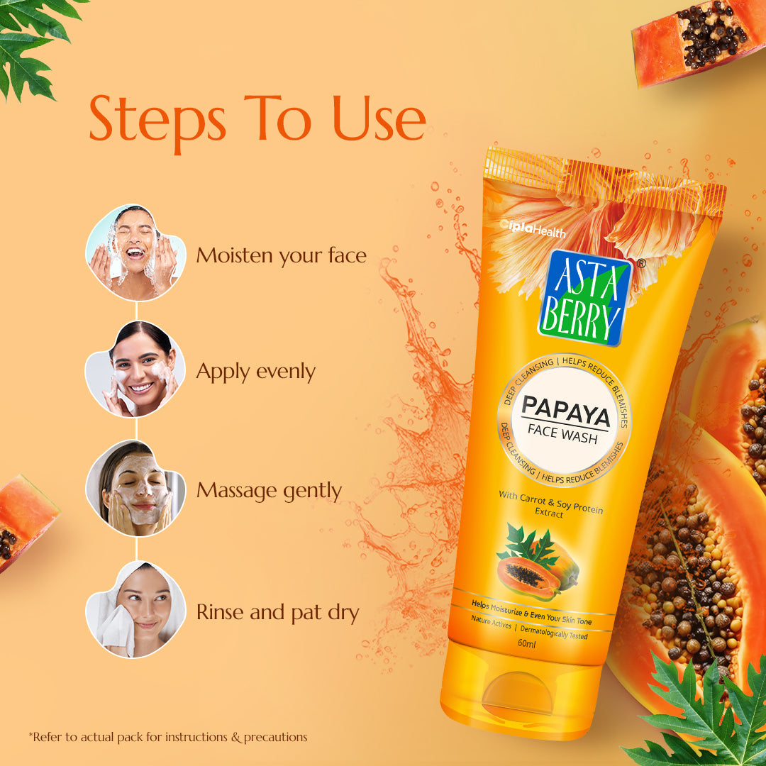 Astaberry Papaya Face Wash - Image 4 - Buy from Indicrest