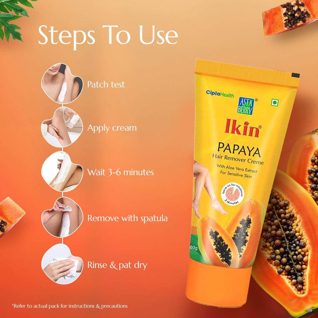 Astaberry Papaya Hair Remover Creme - Image 3 - Buy from Indicrest