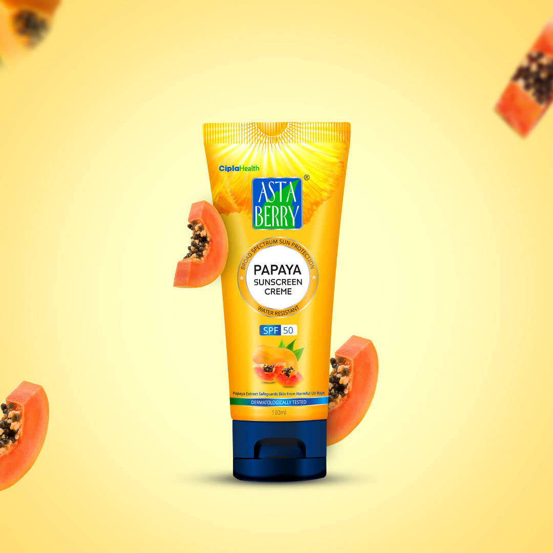 Astaberry Papaya Sunscreen Creme | SPF 50 - Image 2 - Buy from Indicrest