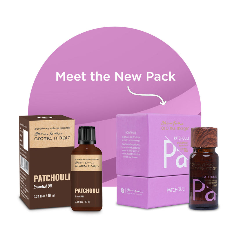 Aroma Magic Patchouli Essential Oil - Balance Oily Skin & Controls Dandruff, 10ml - Buy from Indicrest
