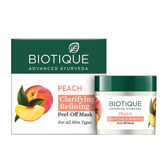 Biotique Peach Clarifying & Refining Peel-Off Mask, 50g - Buy from Indicrest