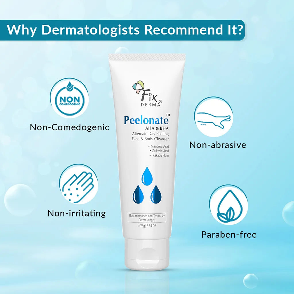 Fixderma Peelonate AHA & BHA | AHA & BHA Powered Skin Exfoliator on Alternate Days, 75g - Image 4 - Buy from Indicrest