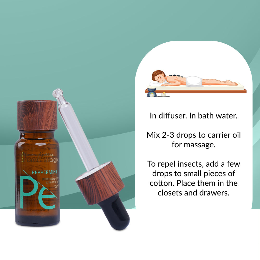 Aroma Magic Peppermint Essential Oil - Relieve Headaches & Indigestion, 10ml - Image 4 - Buy from Indicrest