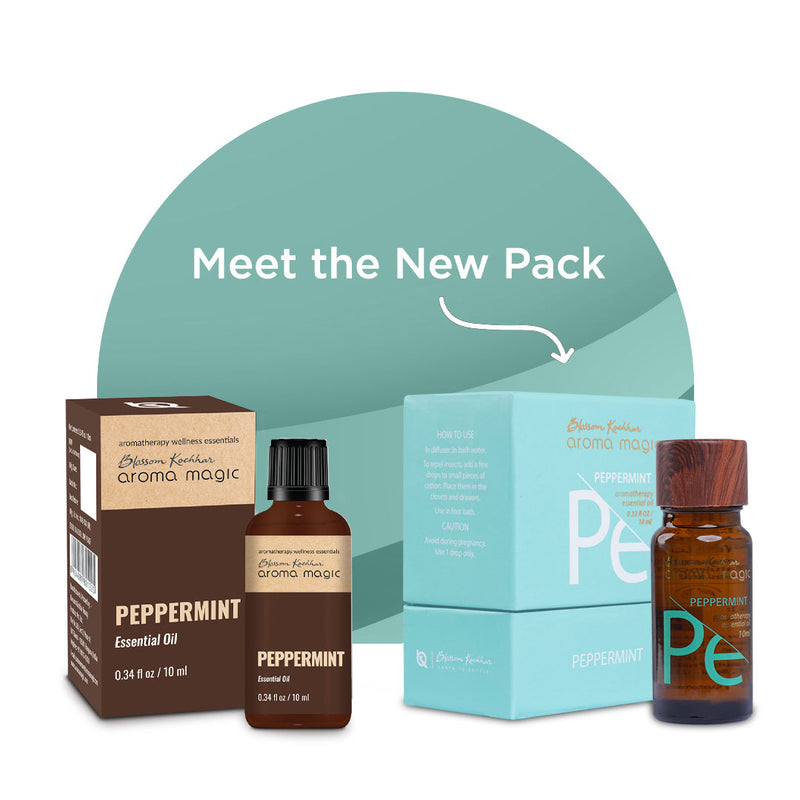 Aroma Magic Peppermint Essential Oil - Relieve Headaches & Indigestion, 10ml - Buy from Indicrest