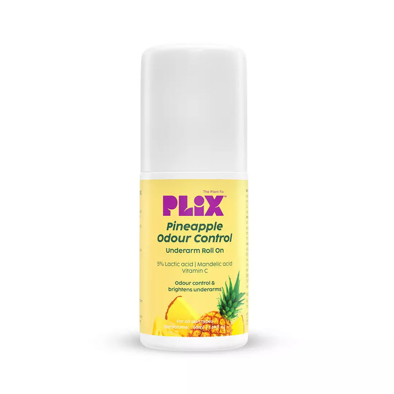 Plix Pineapple Underarm Roll-On for Odour Control & Bright Underarms, 50ml Buy at Indicrest