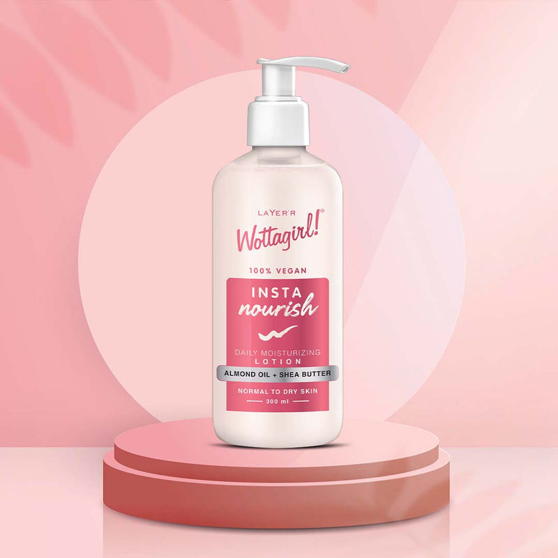 Wottagirl INSTA NOURISH LOTION, 300ml (100% VEGAN) - Buy from Indicrest