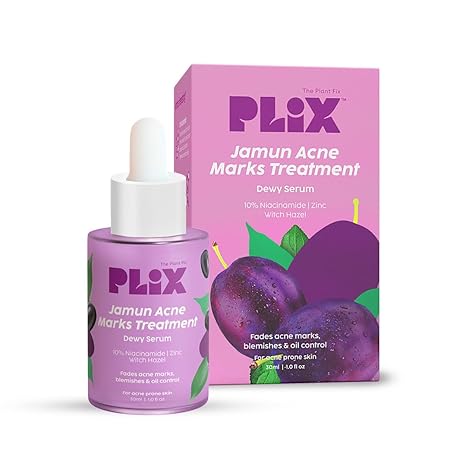 Plix 10% Niacinamide Jamun Acne Marks Dewy Serum, 30ml - Indicrest Buy at Indicrest