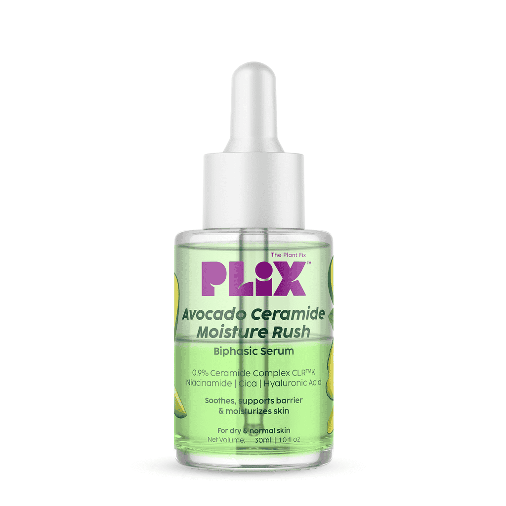 Plix Avocado Ceramide Moisture Rush Biphasic Serum for Strengthening Moisture Barrier, 30ml