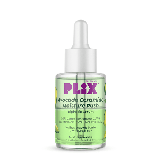 Plix Avocado Ceramide Moisture Rush Biphasic Serum for Strengthening Moisture Barrier, 30ml Buy at Indicrest