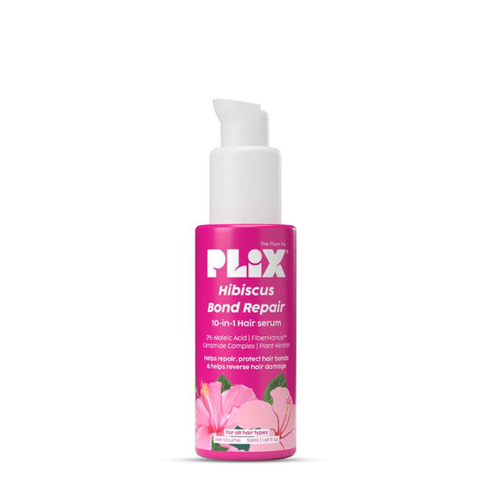 Plix Hibiscus 10-in-1 Bond Repair Serum for Manageable Hair, Reduced Breakage & Nourished Strands, 50ml Buy at Indicrest