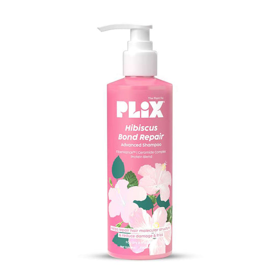 Plix Hibiscus Bond Repair Advanced Shampoo | Repairs Hair Structure & Reduces Breakage, 200ml Buy at Indicrest