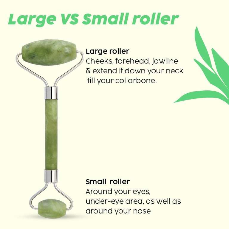 Plix Jade Roller | Enhance Skincare & Improve Circulation, 10g