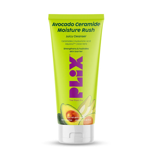 Plix Avocado Ceramide Moisture Rush Juicy Cleanser To Strengthen Your Skin Barrier, 100ml Buy at Indicrest