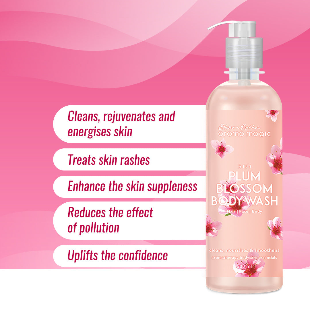 Aroma Magic 3 in 1 Plum Blossom Body Wash For Skin, Hair, and Body, 220ml - Image 4 - Buy from Indicrest