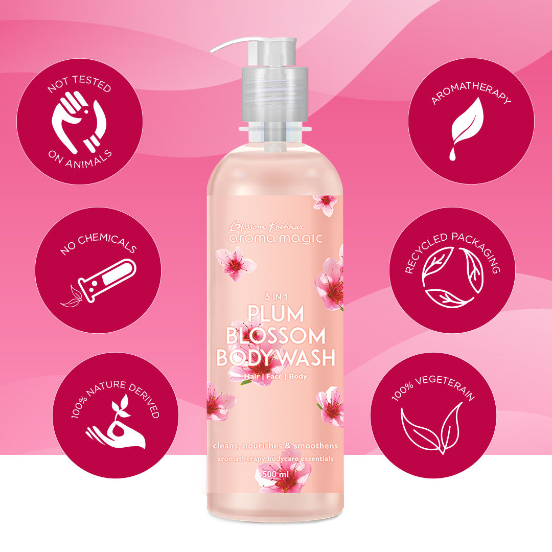 Aroma Magic 3 in 1 Plum Blossom Body Wash For Skin, Hair, and Body, 220ml - Image 3 - Buy from Indicrest