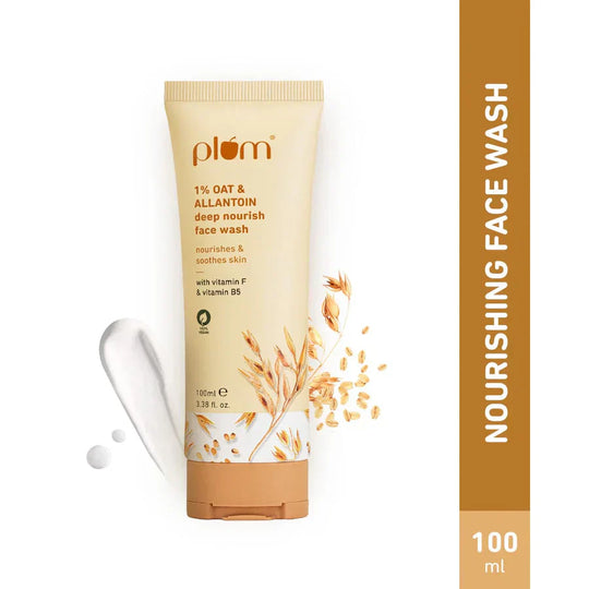 Plum Pore 1% Deep Nourish Face Wash 100ml - Indicrest Buy at Indicrest