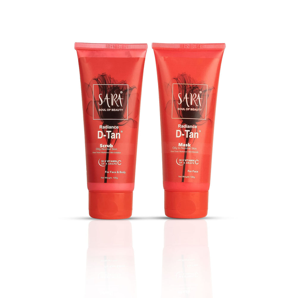 Sara Radiance D-TAN Mask + Scrub, 200g - Buy from Indicrest