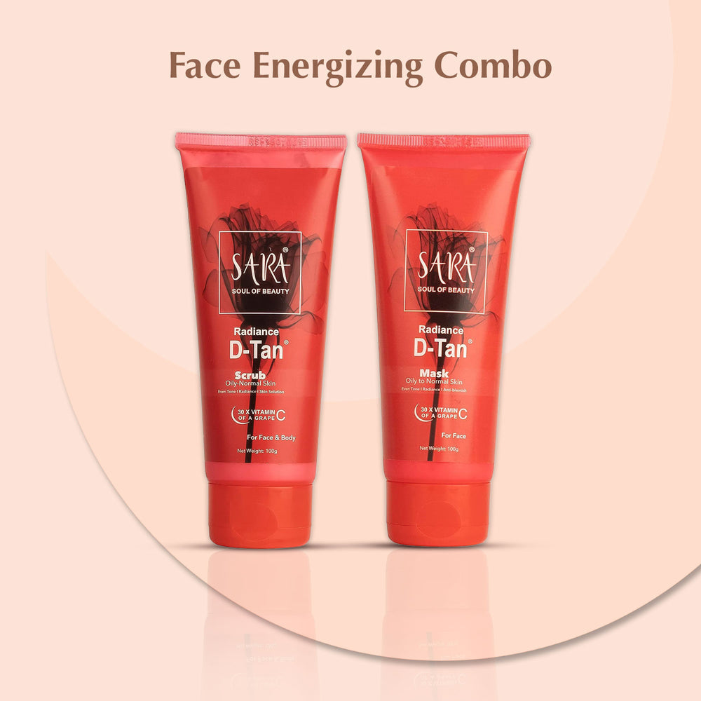 Sara Radiance D-TAN Mask + Scrub, 200g - Image 2 - Buy from Indicrest