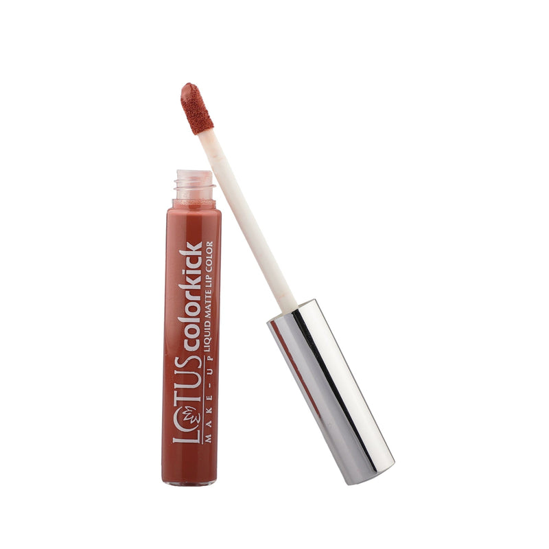 Lotus Herbals Colorkick Liquid Matte LipColor, CLM12, 6g