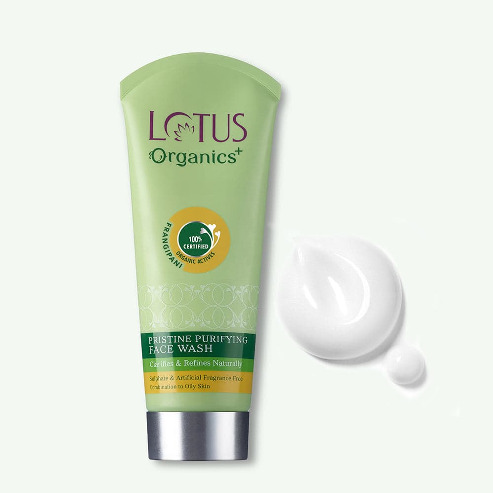 Lotus Herbals Organics+ Sheer Brightening Mineral Sunscreen SPF 50 + Free Facewash, 100g + 100g