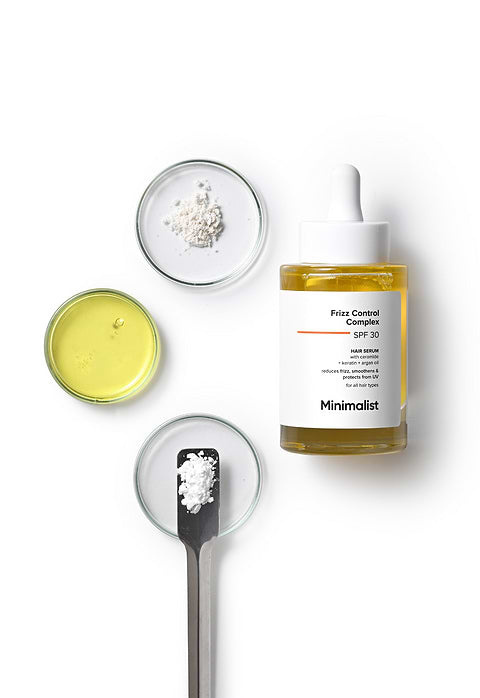 Minimalist Frizz Control Complex SPF 30 Hair Serum For reduces frizz, smoothens &amp; protects from UV, 50ml - Image 4 - Buy from Indicrest