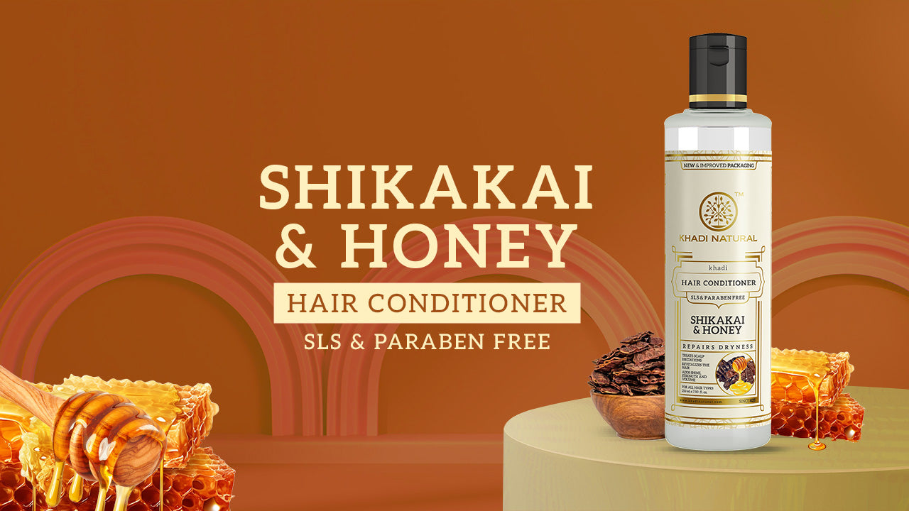 Khadi Natural Shikakai & Honey Hair Conditioner SLS & Paraben Free - 210ml - Image 5 - Buy from Indicrest