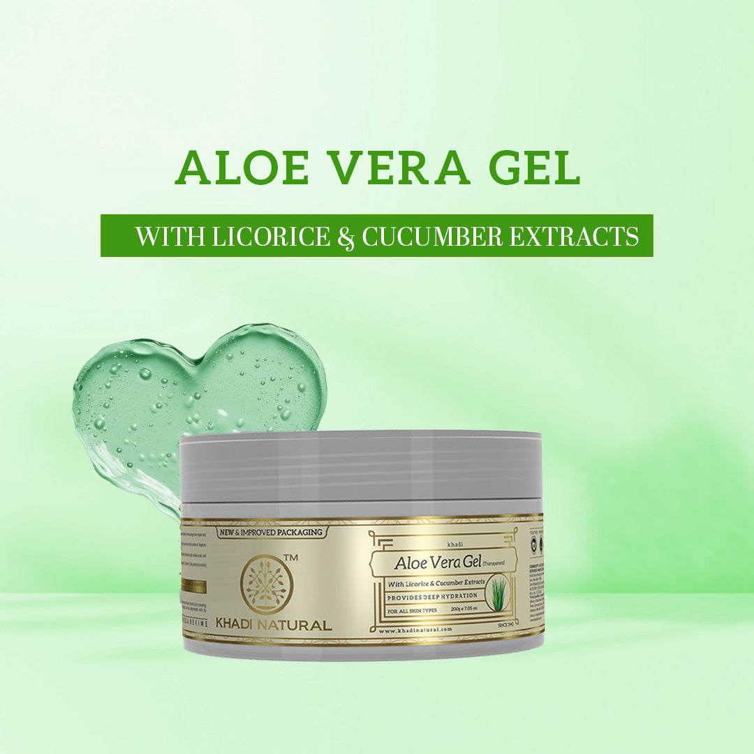 Khadi Natural Aloe Vera Transparent Gel Combo Pack of 2 - 200gm Each Sale - Image 7 - Buy from Indicrest