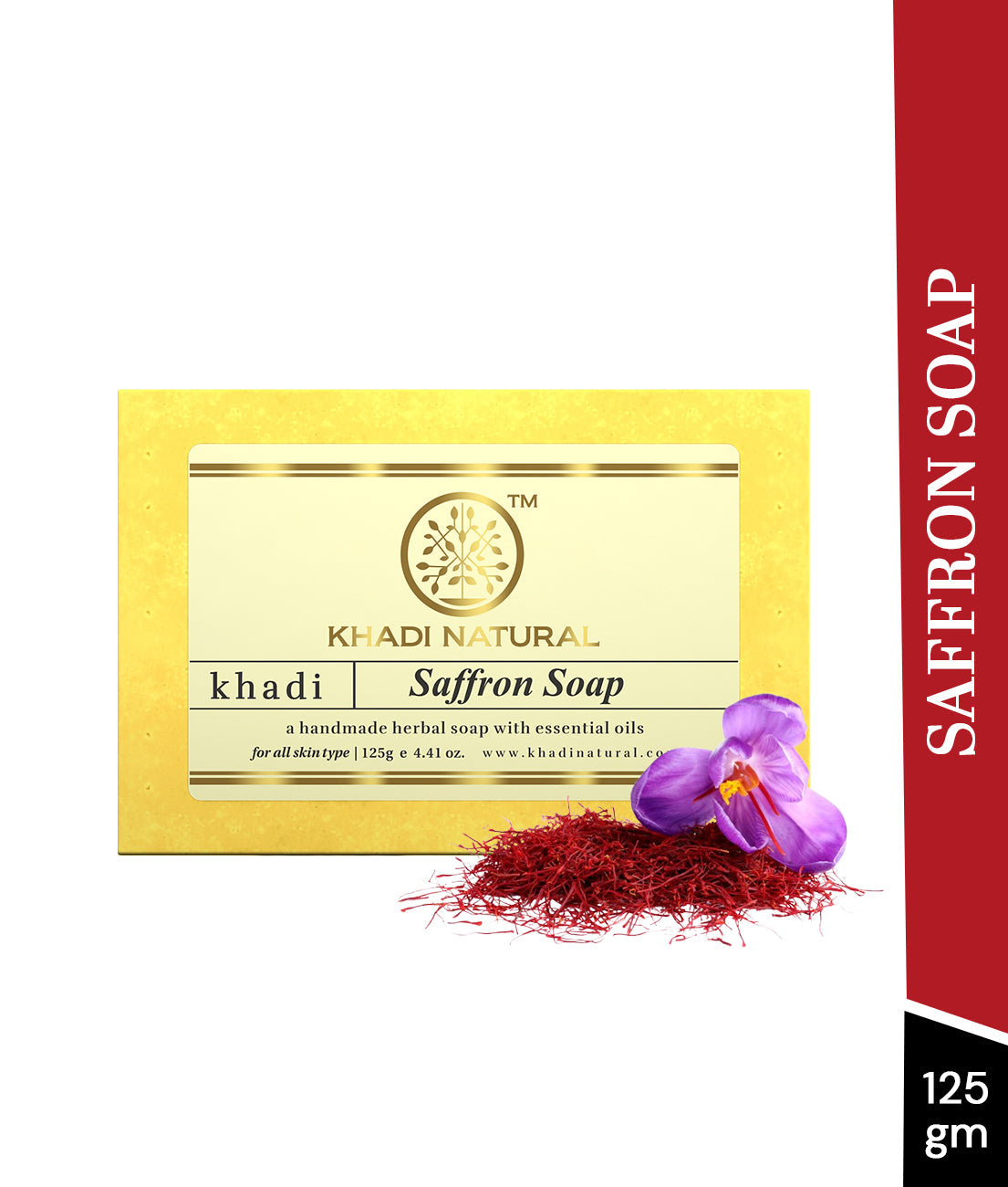 Khadi Natural Saffron Soap 125gm - Image 7 - Buy from Indicrest
