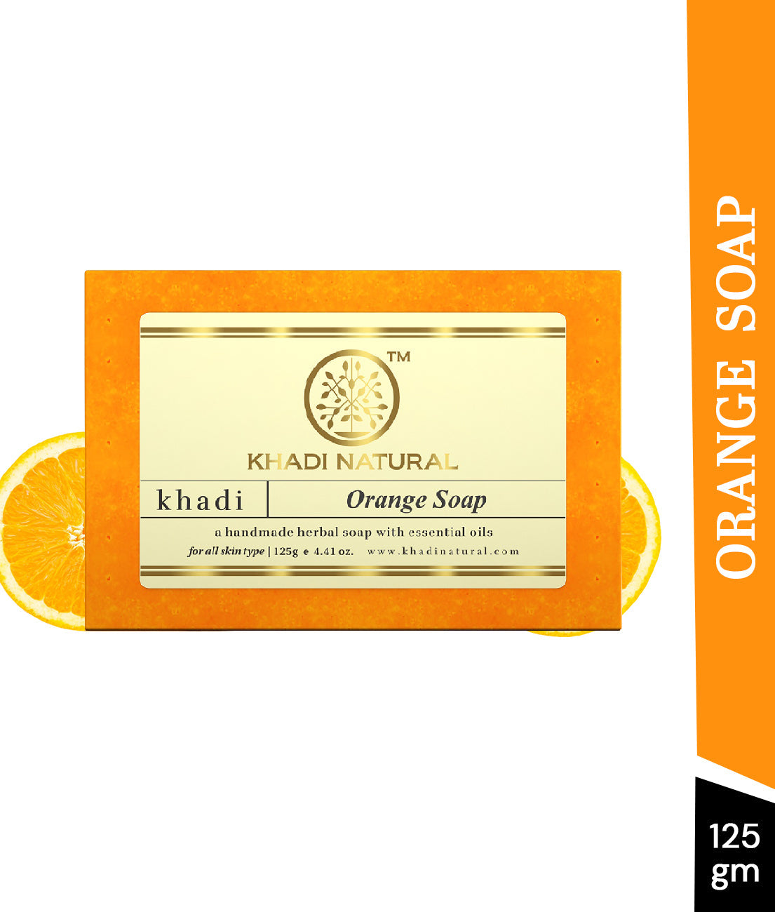 Khadi Natural Orange Soap 125gm - Image 7 - Buy from Indicrest