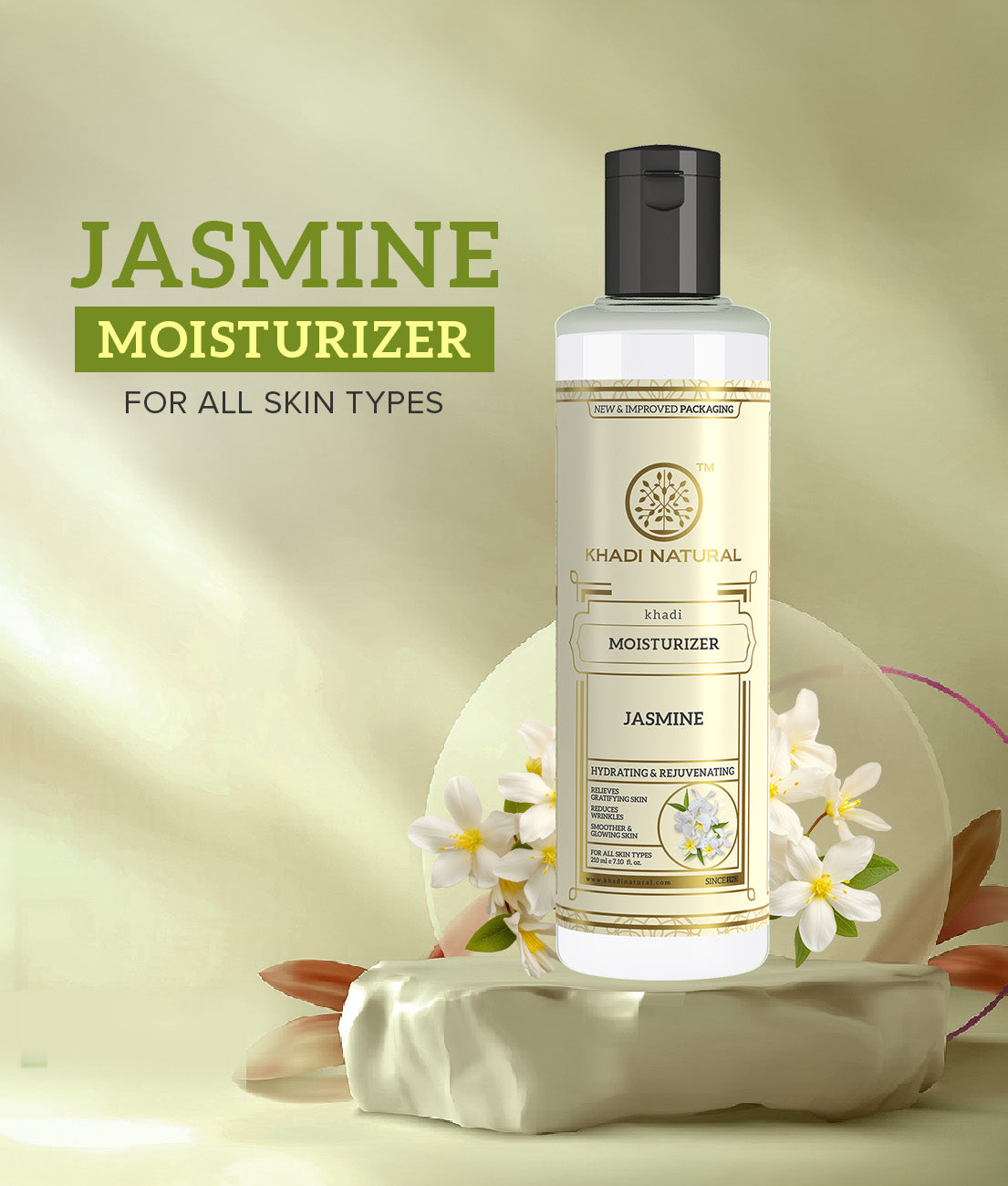 Khadi Natural Pure Jasmine Moisturizer - 210ml Sale - Image 8 - Buy from Indicrest