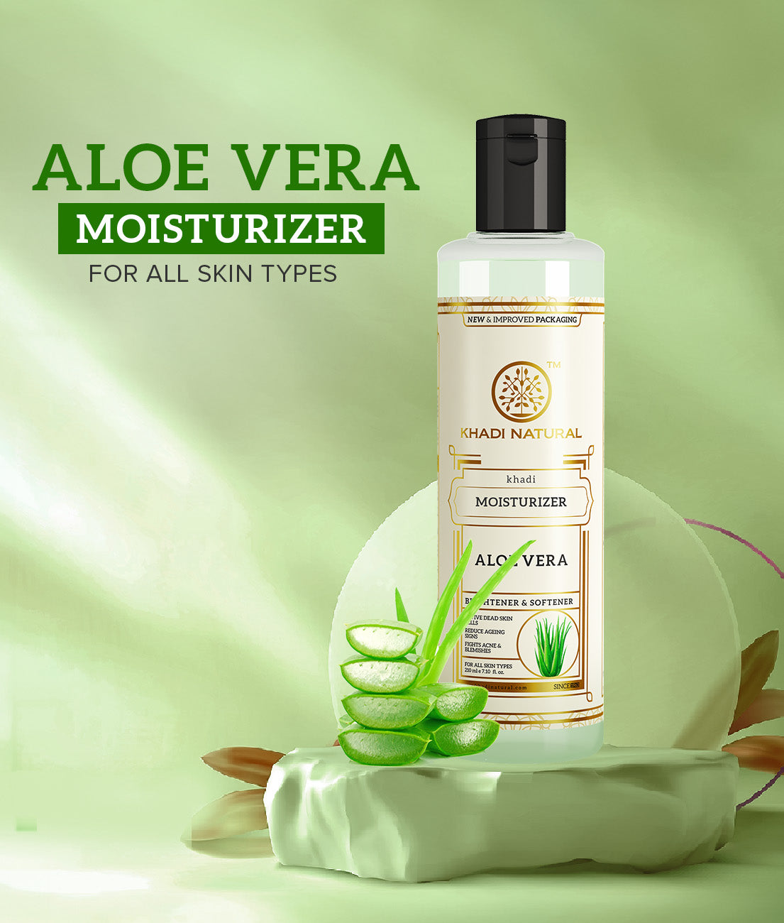 Khadi Natural Aloe Vera Moisturizer - 210ml - Image 8 - Buy from Indicrest