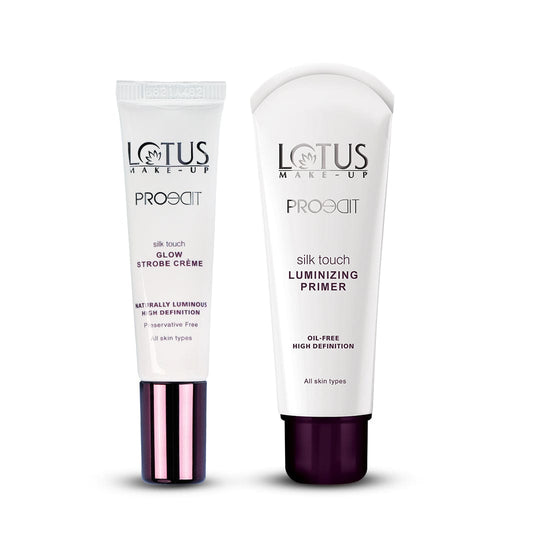 Lotus Herbals Proedit Prep Swipe & Glow, Primer 20g + Strobe Creme 12g
