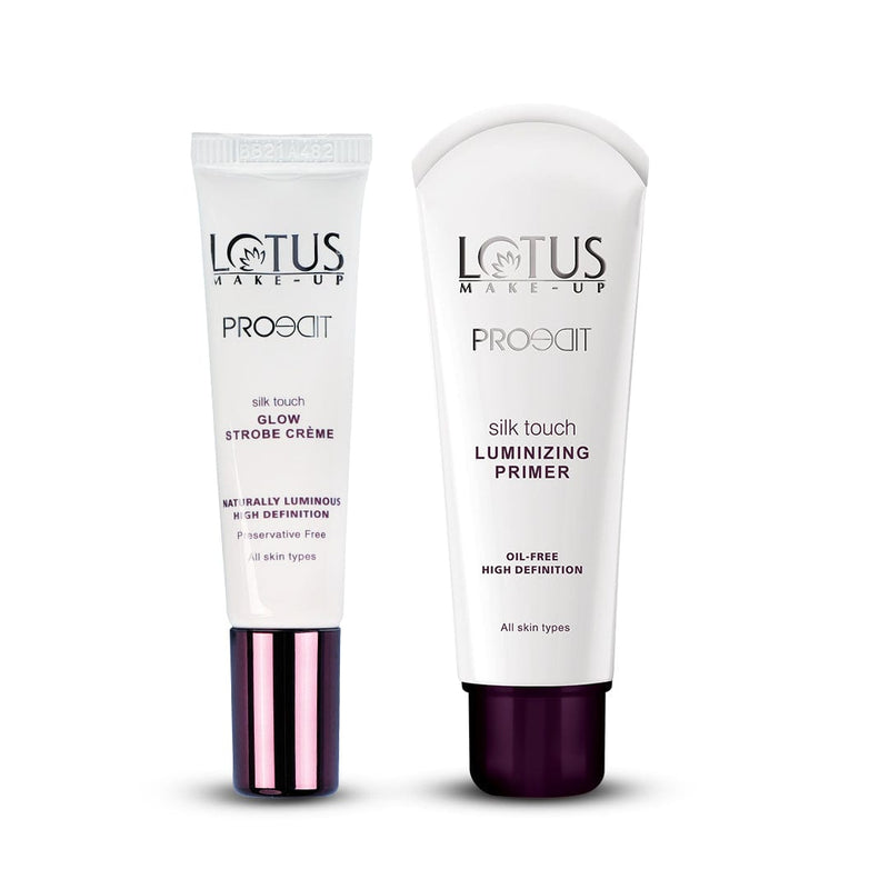Lotus Herbals Proedit Prep Swipe & Glow, Primer 20g + Strobe Creme 12g