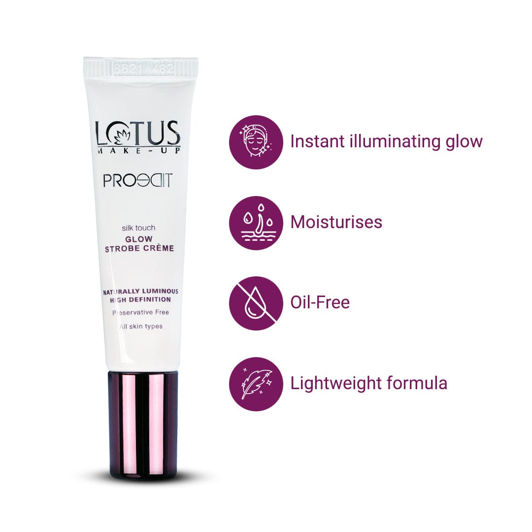 Lotus Herbals Proedit Prep Swipe & Glow, Primer 20g + Strobe Creme 12g